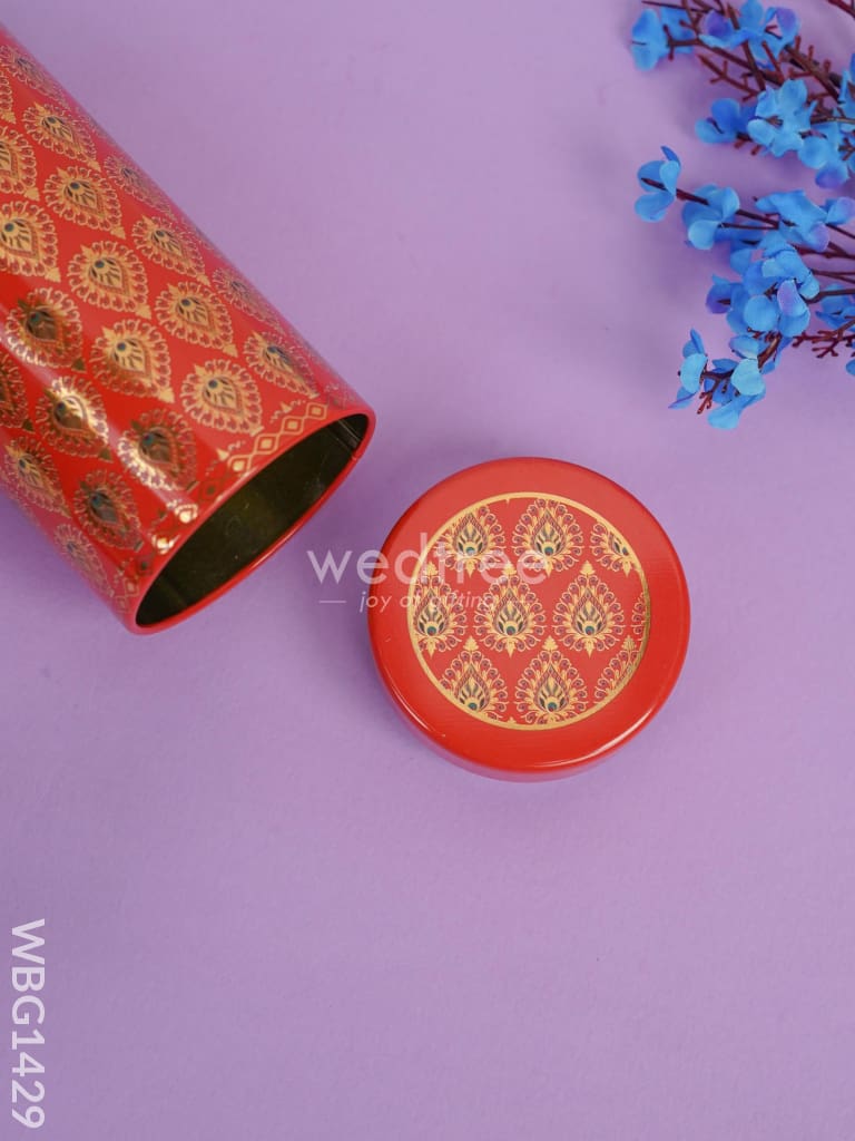 Printed Tin Jar - Red Wbg1429 Jars & Boxes Rg