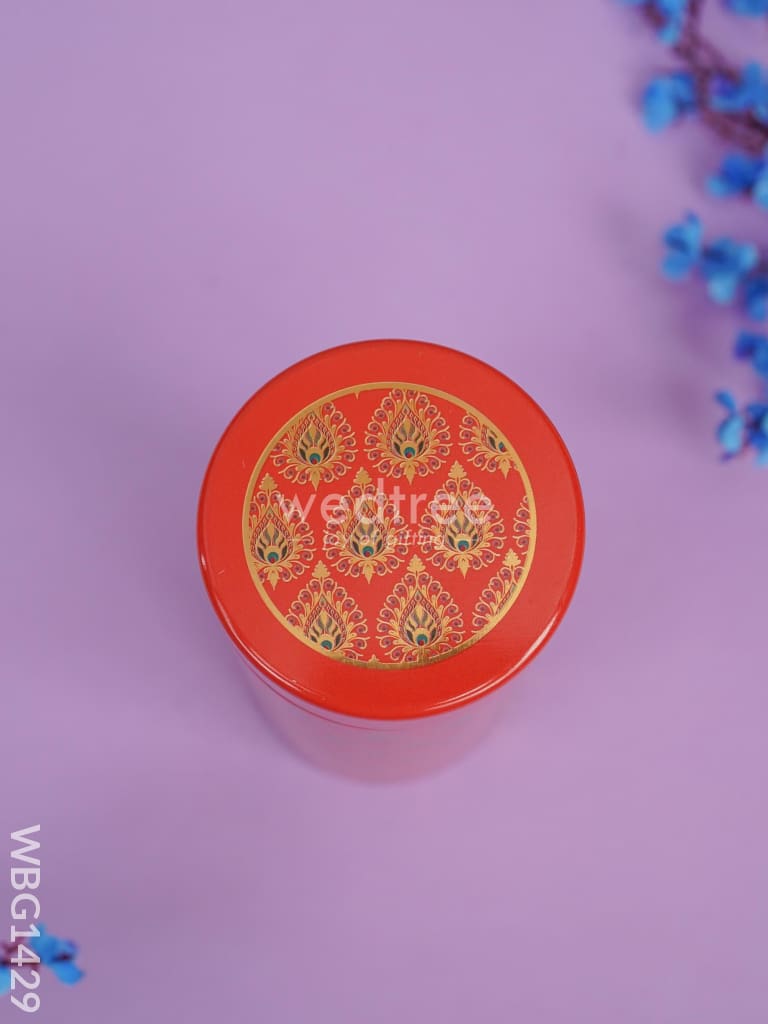 Printed Tin Jar - Red Wbg1429 Jars & Boxes Rg