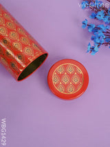 Printed Tin Jar - Red Wbg1429 Jars & Boxes Rg