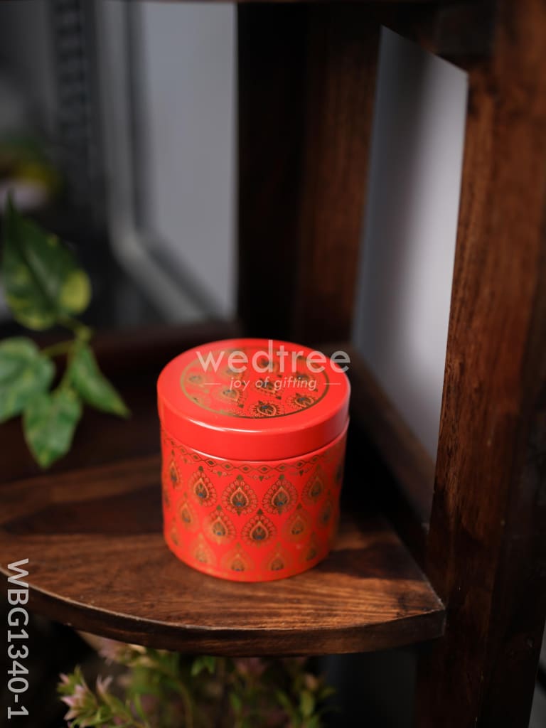 Printed Tin Jar - Wbg1340