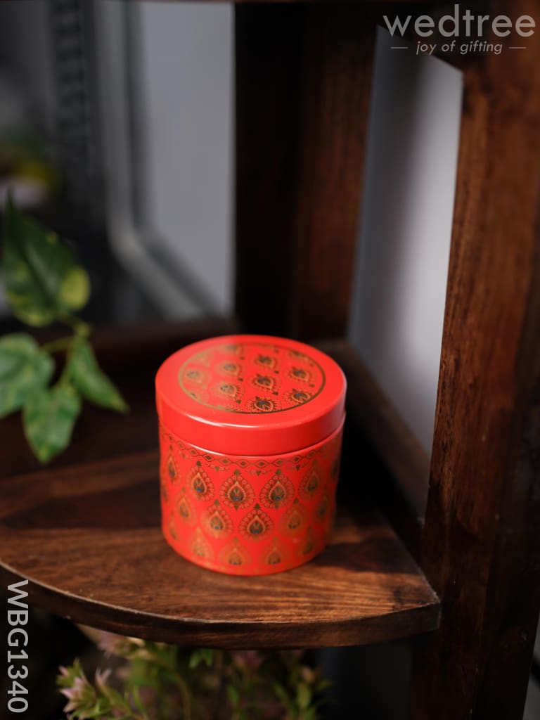 Printed Tin Jar - Wbg1340