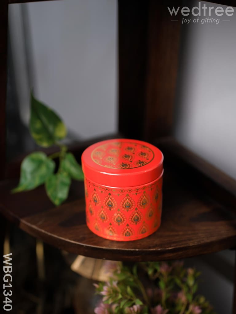 Printed Tin Jar - Wbg1340