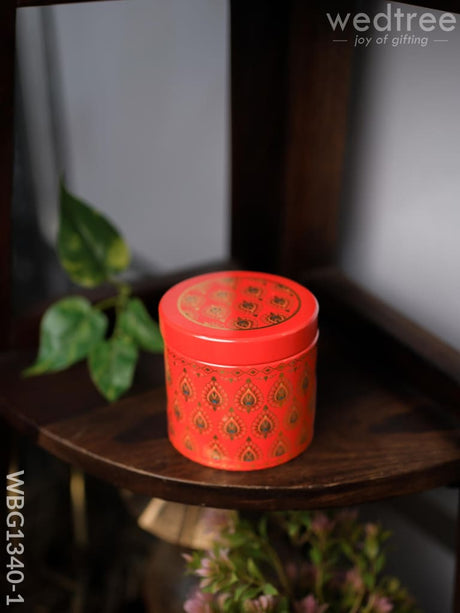 Printed Tin Jar - Wbg1340