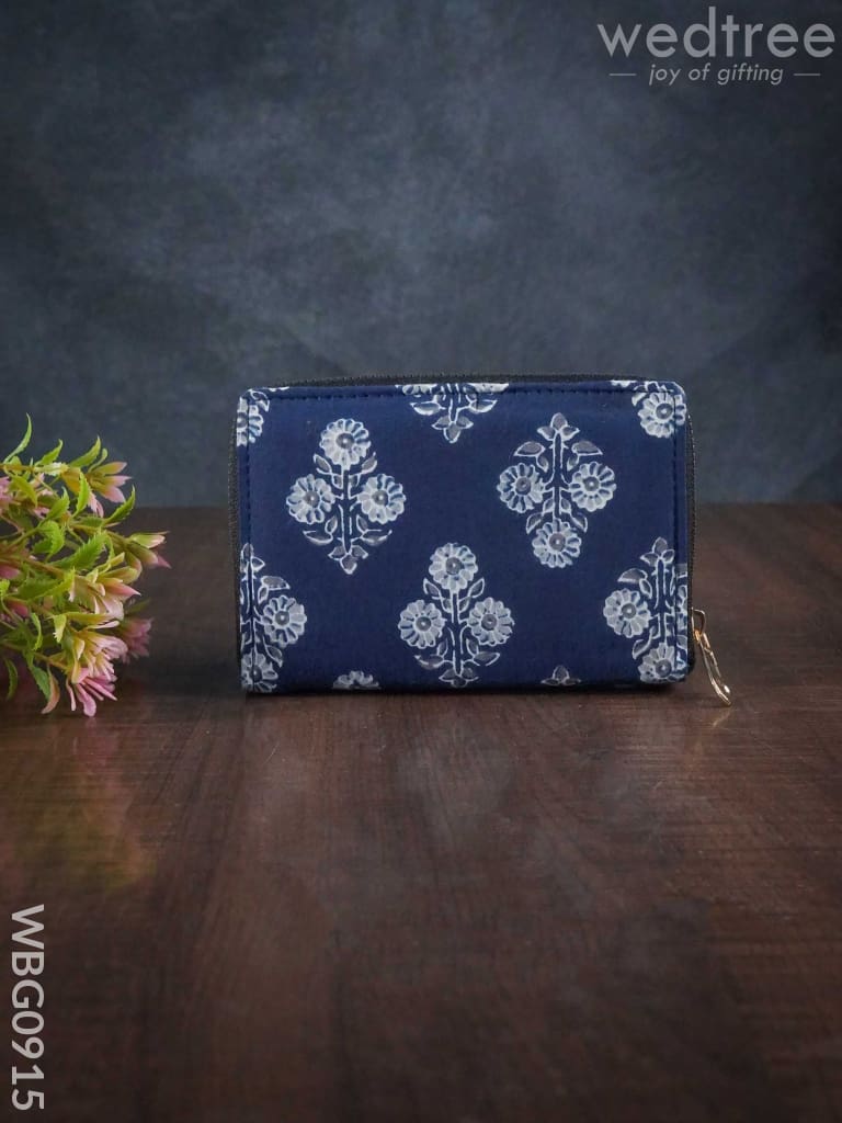 Printed Wallet In Cotton Fabric - Wbg0915 Clutches & Purses