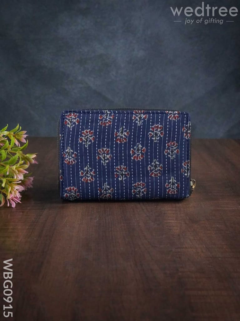 Printed Wallet In Cotton Fabric - Wbg0915 Clutches & Purses