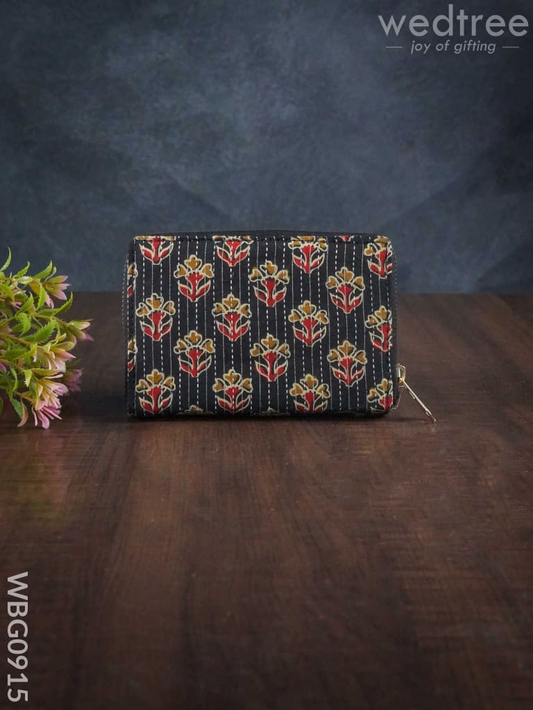 Printed Wallet In Cotton Fabric - Wbg0915 Clutches & Purses