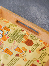 Printed Wooden Square Tray - Wl3947 Trays