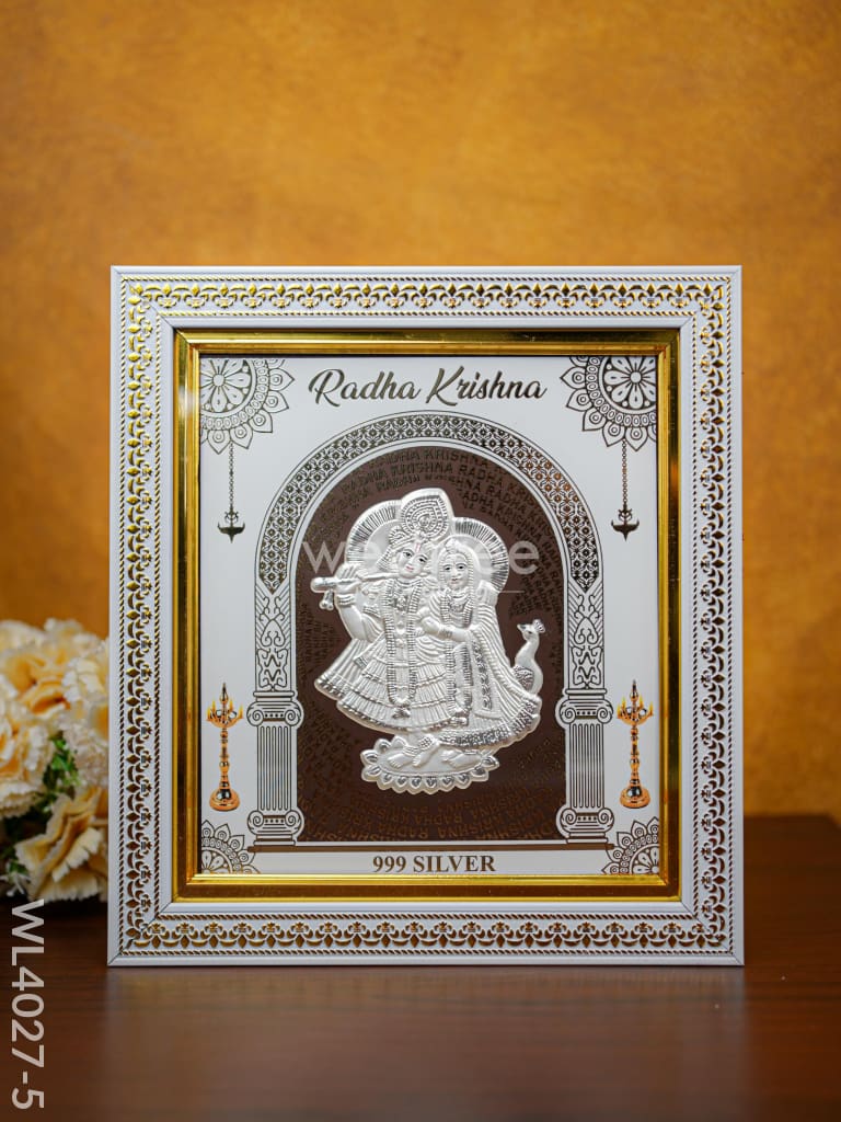 Pure Silver Designer Frame - Wl4027 Radha-Krishna German Photo