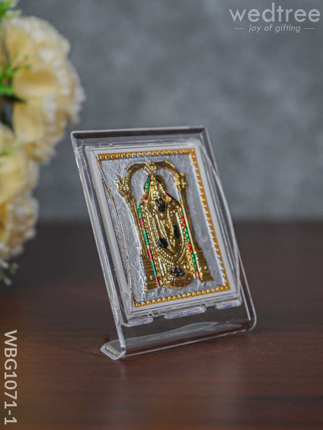 German Silver Plated Balaji Photoframe (3.5 Inch) With Stand - Wbg1071-1 Photo Frame