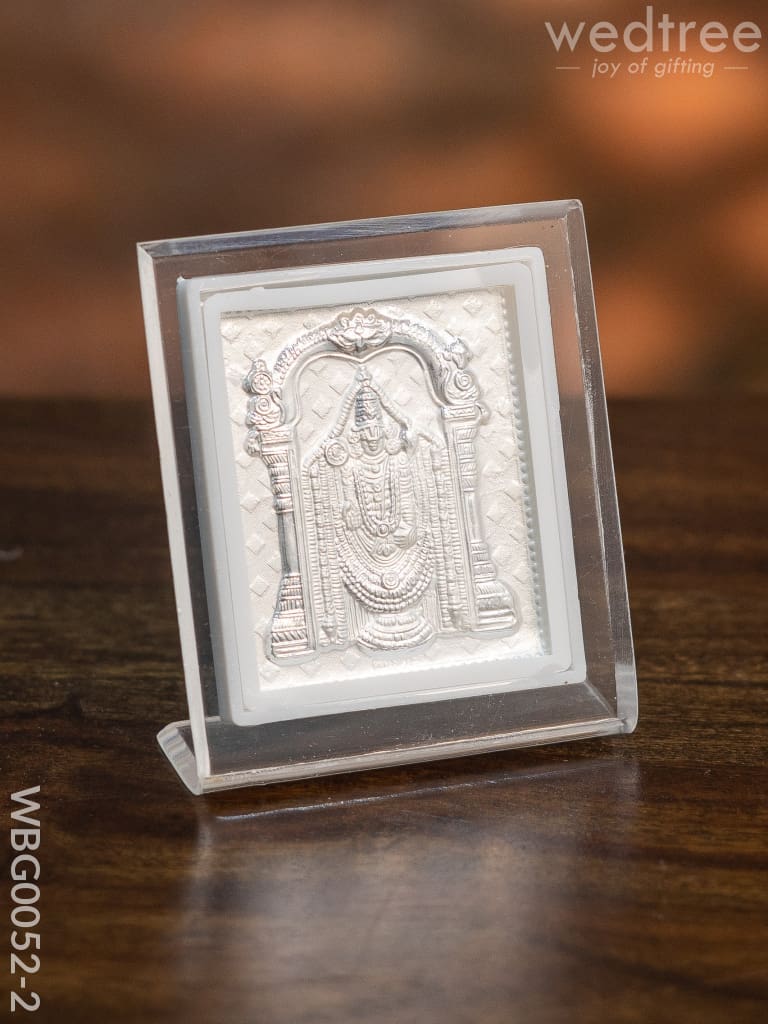 German Silver Plated Balaji Photoframe (Small) With Stand - Wbg0052-2 Photo Frame