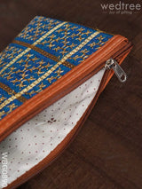 Return Gift Purse With Golden Embroidery And Faux Leather Handle - Wbg0890 Clutches & Purses