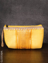 Purse With Mango Zari And Golden Lace - Wbg0373 Clutches & Purses