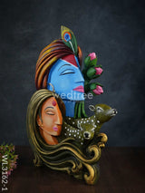 Radha Krishna Idol With Deer - Wl3162 Showpieces