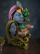 Radha Krishna Idol With Deer - Wl3162 Showpieces