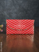 Rajasthani Zari Border Purse - Wbg0760 Clutches & Purses