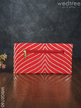 Rajasthani Zari Border Purse - Wbg0760 Clutches & Purses