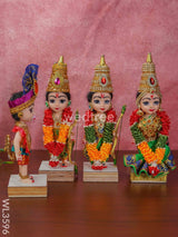 Ram Darbar Dolls - Set Of 4 Wl3596