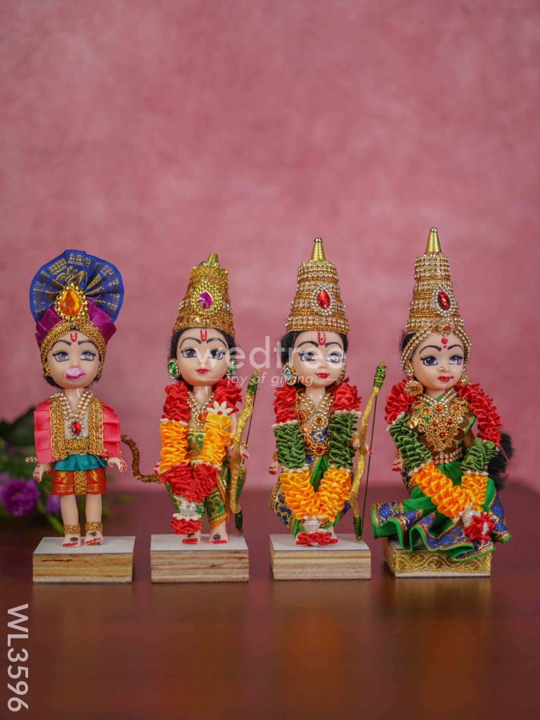 Ram Darbar Dolls - Set Of 4 Wl3596