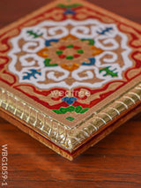 Rangoli Meenakari Manai - 5.5 Inch Wbg1059-1 Pooja Utilities