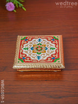 Rangoli Meenakari Manai - 5.5 Inch Wbg1059-1 Pooja Utilities