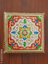 Rangoli Meenakari Manai - 5.5 Inch Wbg1059-1 Pooja Utilities