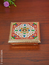 Rangoli Meenakari Manai - 5.5 Inch Wbg1059-1 Pooja Utilities