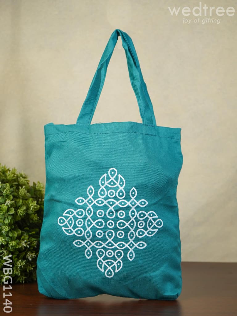 Rangoli Printed Cloth Bag - Wbg1140 Jute Bags