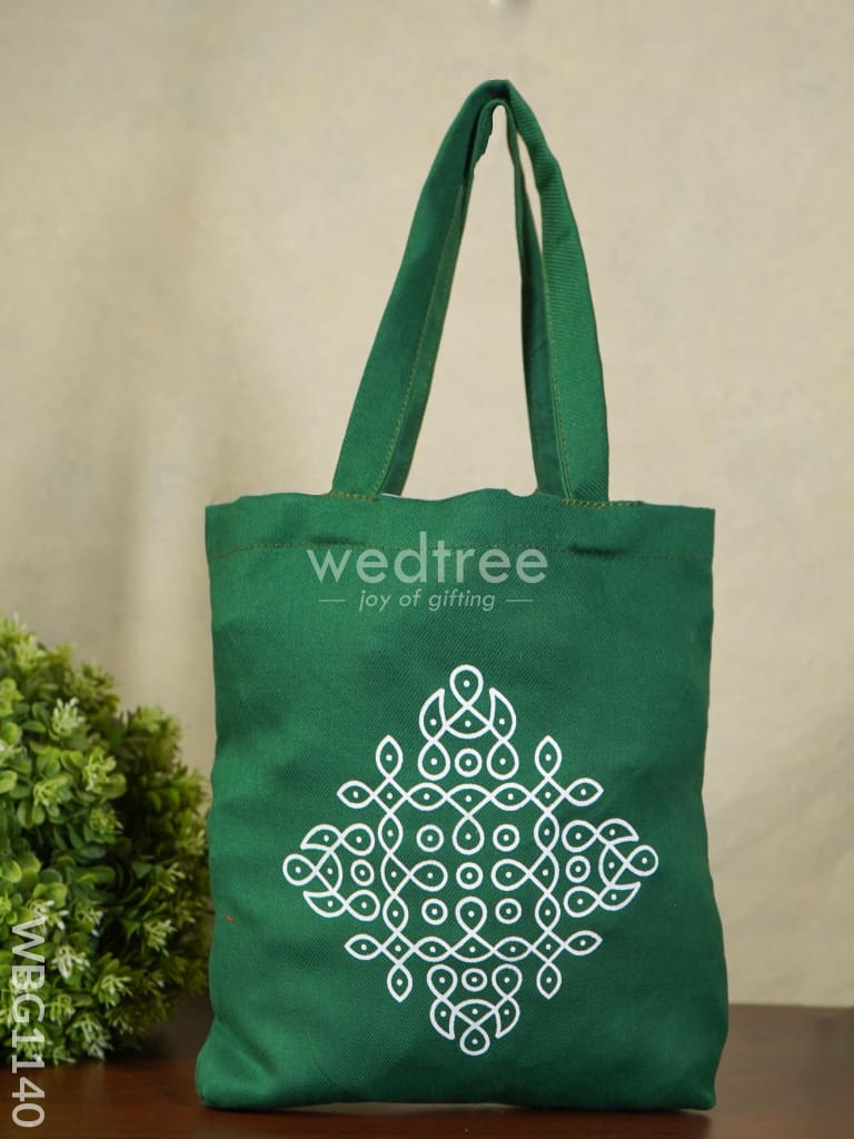 Rangoli Printed Cloth Bag - Wbg1140 Jute Bags