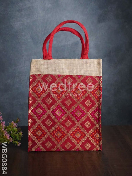 Raw Silk Jute Bag - Wbg0884 Bags