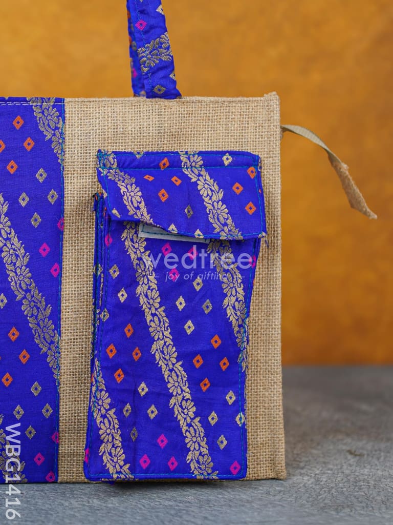 Raw Silk Jute Bags - Wbg1416