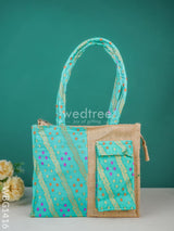 Raw Silk Jute Bag - Wbg1416 Bags