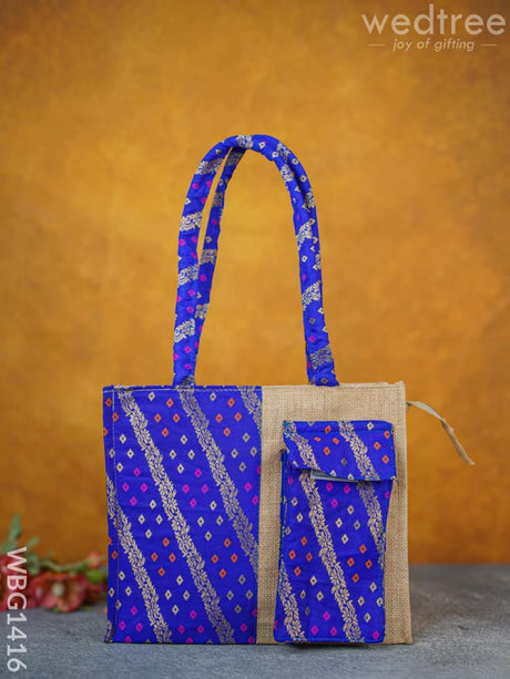 Raw Silk Jute Bags - Wbg1416