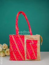 Raw Silk Jute Bag - Wbg1416 Bags