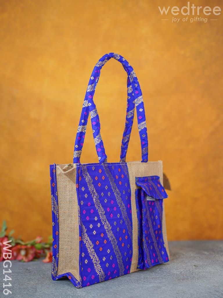 Raw Silk Jute Bags - Wbg1416