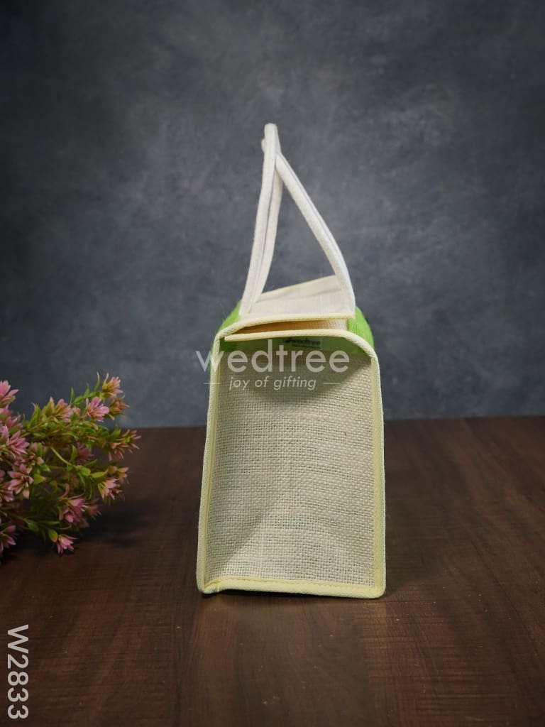 Raw Silk Jute Lunch Bag - W2833 Bags