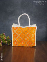 Raw Silk Jute Lunch Bag - W2833 Bags