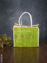 Raw Silk Jute Lunch Bag - W2833 Bags