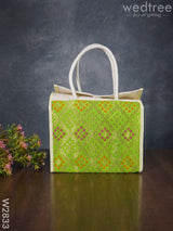 Raw Silk Jute Lunch Bag - W2833 Bags