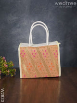 Raw Silk Jute Lunch Bag - W2833 Bags