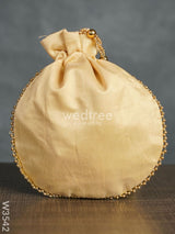 Raw Silk Potli Bag - W3542 Bags