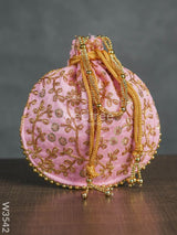 Raw Silk Potli Bag - W3542 Bags