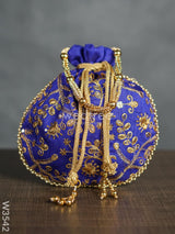 Raw Silk Potli Bag - W3542 Bags