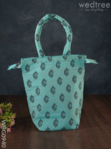 Raw Silk Printed Hand Bag - Wbg0940 Bags