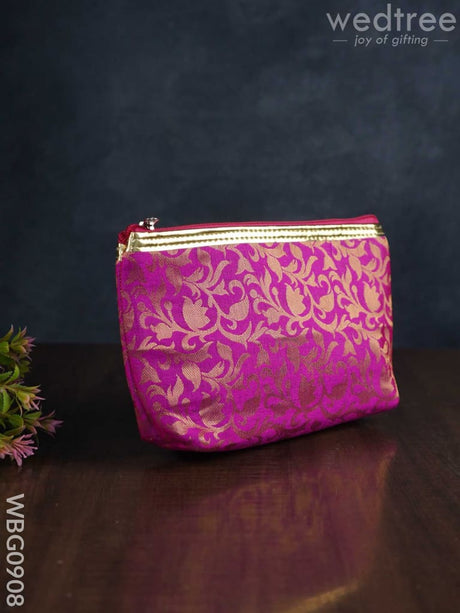 Raw Silk Return Gift Purse - Wbg0908 Clutches And Purses