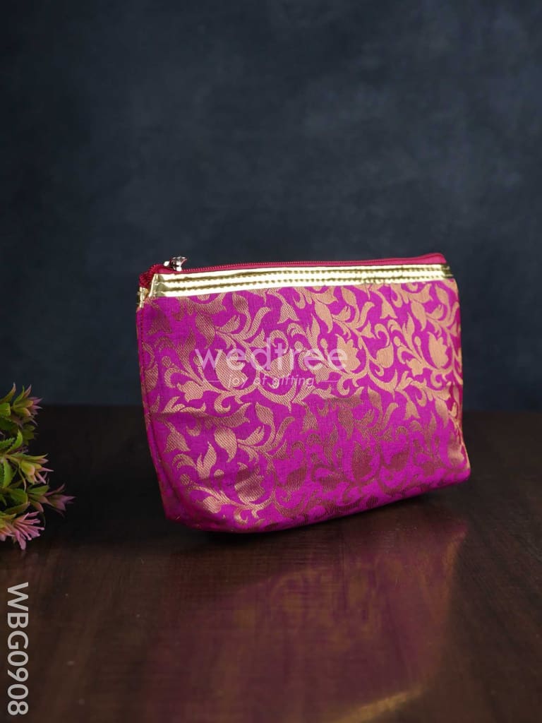 Raw Silk Return Gift Purse - Wbg0908 Clutches And Purses