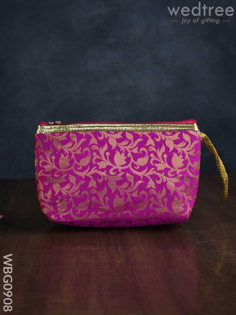 Raw Silk Return Gift Purse - Wbg0908 Clutches And Purses