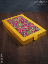 Raw Silk With Kalamkari Jewel Box - Wl3036 Organizers