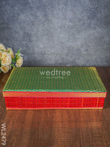 Rectangular Korai Mat Saree Box - Wl2479 Wedding Essentials