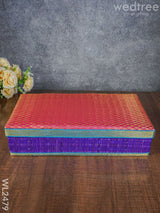 Rectangular Korai Mat Saree Box - Wl2479 Wedding Essentials