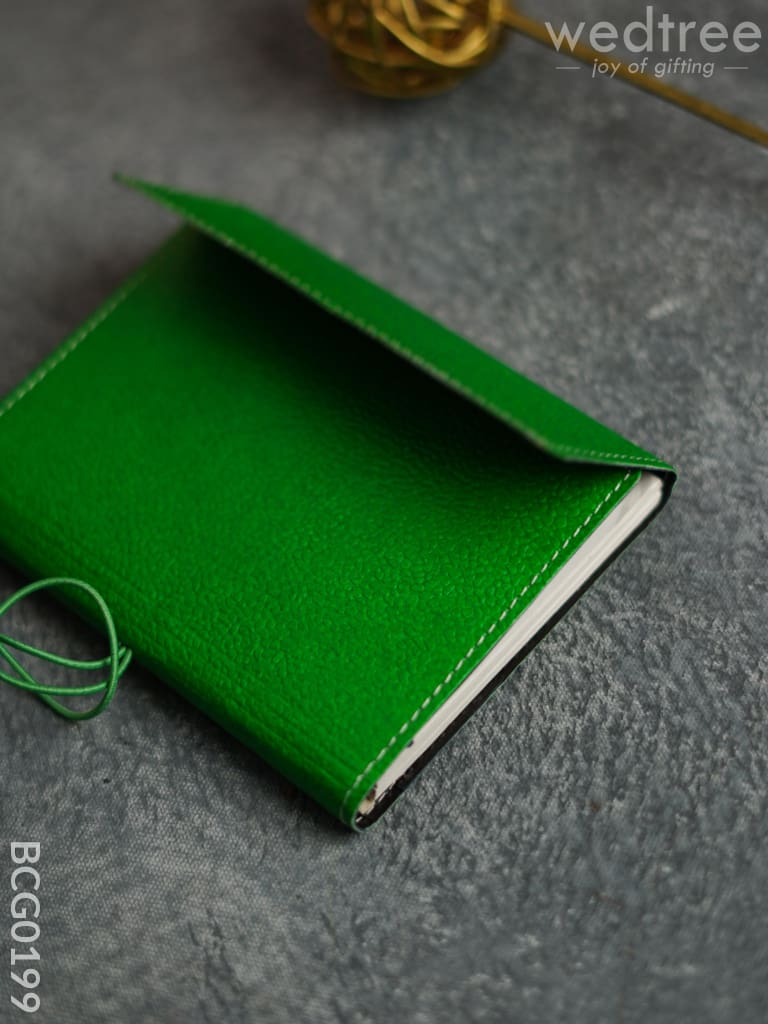 Recycled Cotton Foldable Spiral Notebook - Green Bcg0199 Office Utility